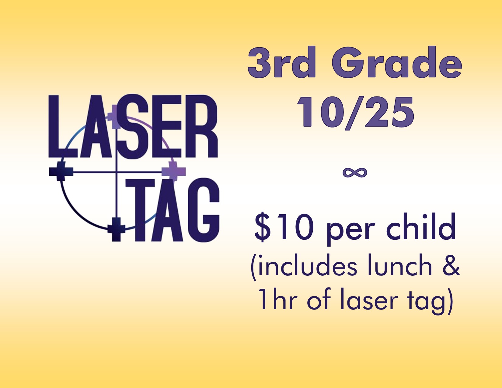 3rd Grade Laser Tag & Lunch 