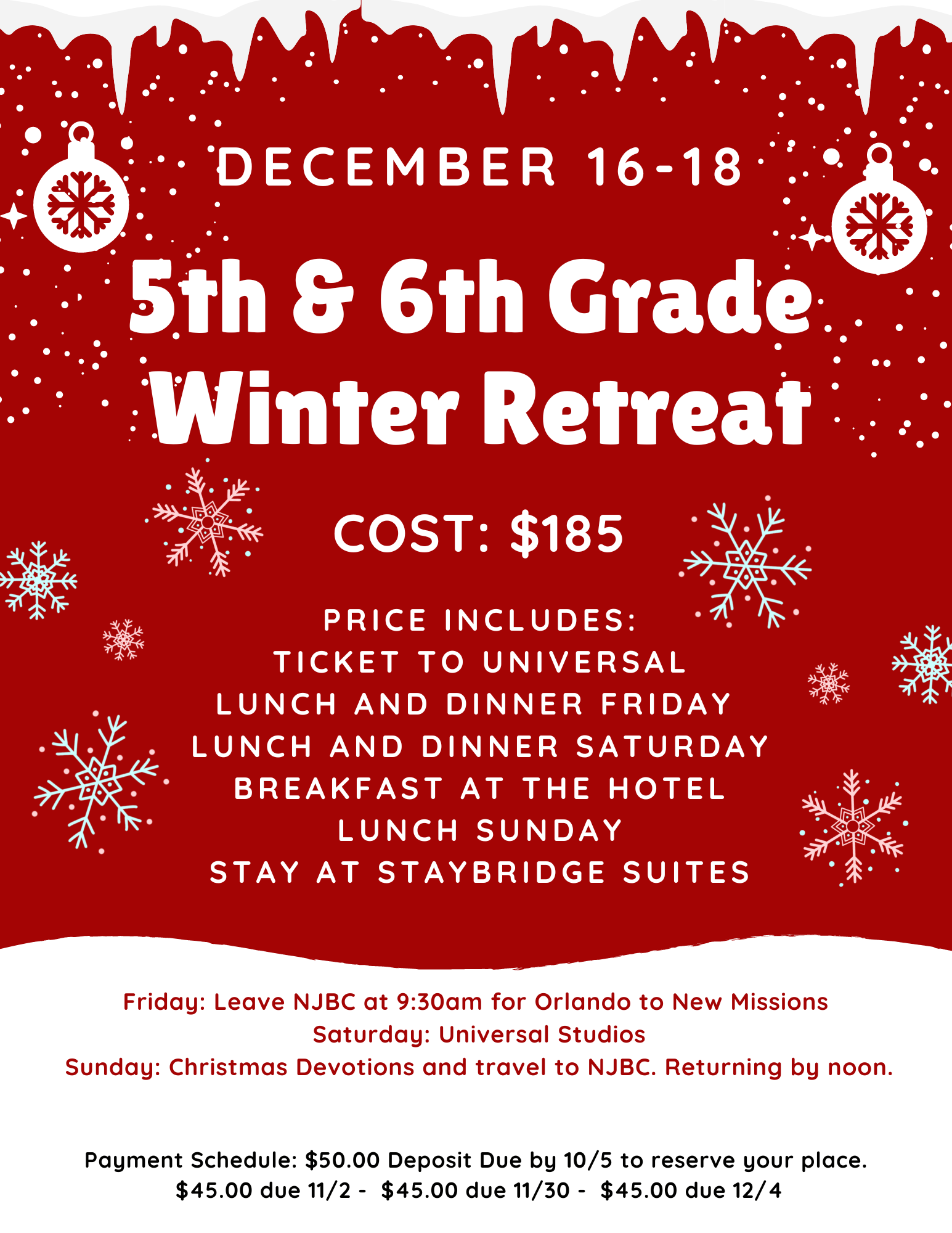 5th & 6th Grade Winter Retreat