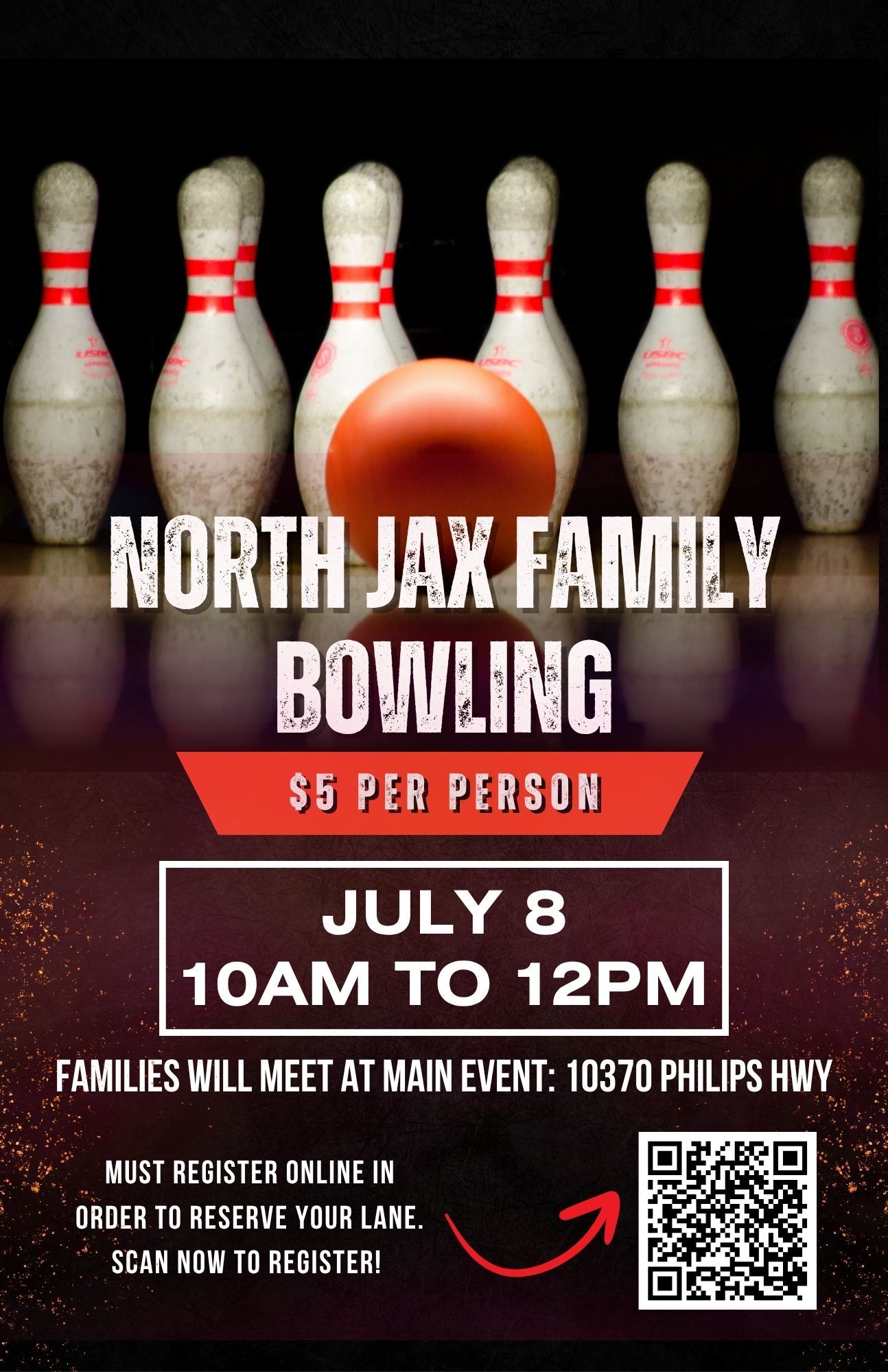 Family Bowling at Main Event July 8