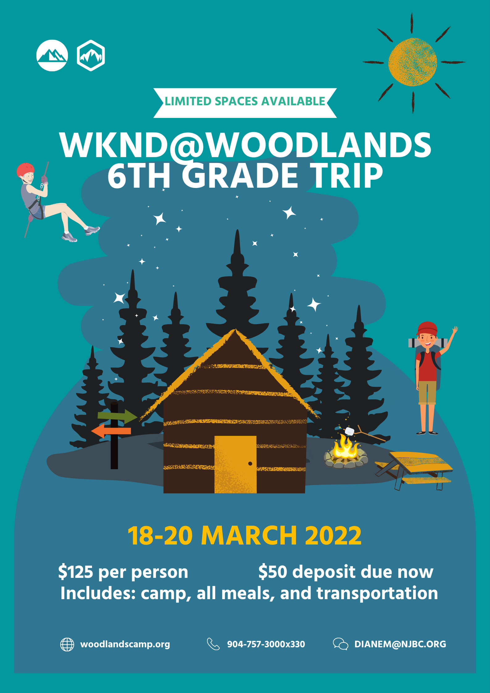 6th Grade WKND@Woodlands Trip 2022