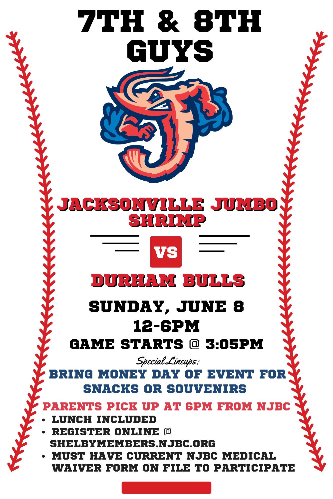 7th & 8th Guys Jumbo Shrimp Game June 8